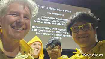 Canadian who helped design splash-free urinal is proud of his weird science award
