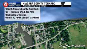 Tornadoes confirmed in Olcott, Alexander Wednesday night