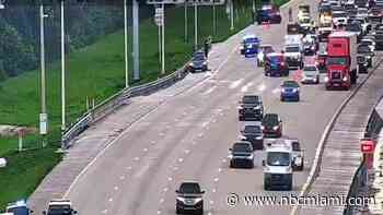 Driver struck and killed while changing tire on side of I-75 in Miramar, FHP says