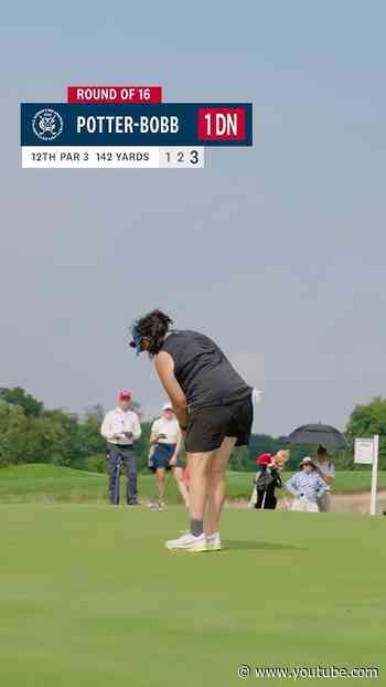 Julia Potter-Bobb defeated Katherine Zhu, 1 up, to reach the U.S. Women’s Mid-Am quarterfinals.