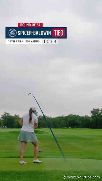 Ivy Shepherd and Sarah Spicer-Baldwin needed all 18 holes to decide their round of 64 match.