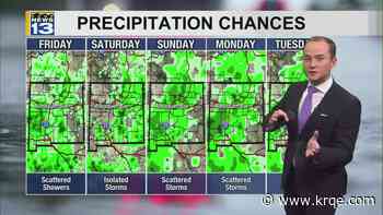 Monsoon moisture brings more storms through Labor Day weekend