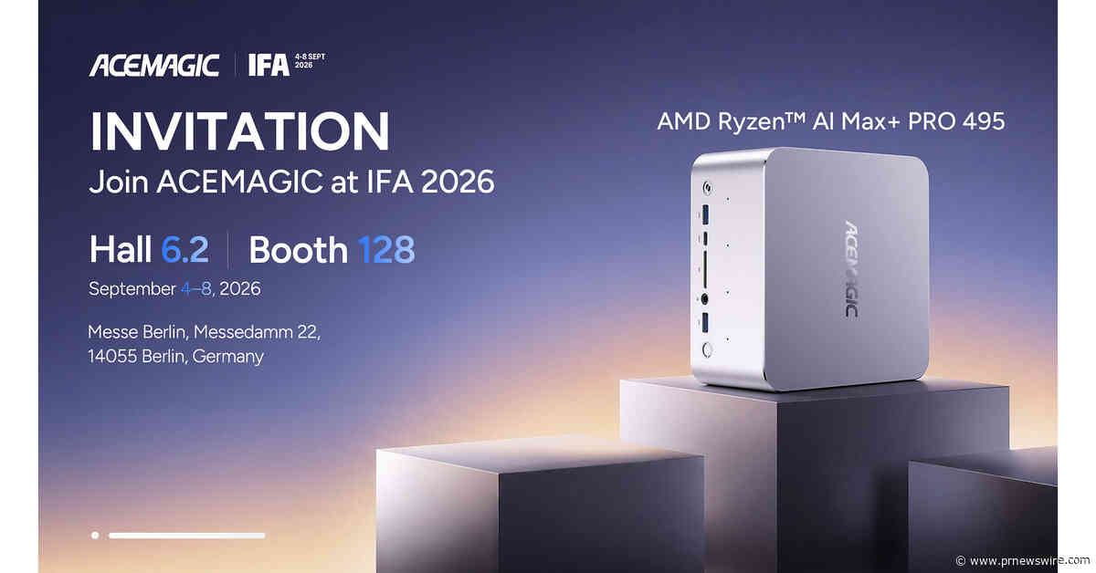 ACEMAGIC First to Introduce Ryzen AI Max+ PRO 495 AI Mini Workstation at IFA 2026