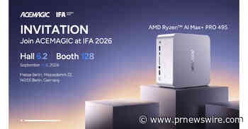 ACEMAGIC First to Introduce Ryzen AI Max+ PRO 495 AI Mini Workstation at IFA 2026