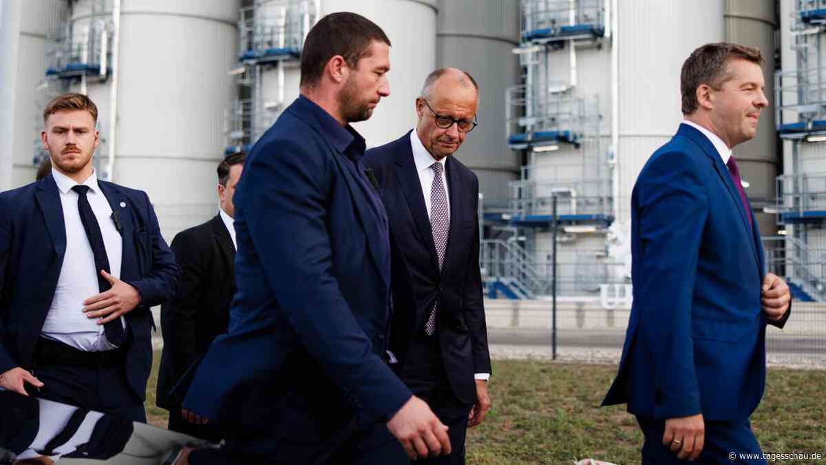 Wahlkampf in Sachsen-Anhalt: Kanzler Merz auf Distanz