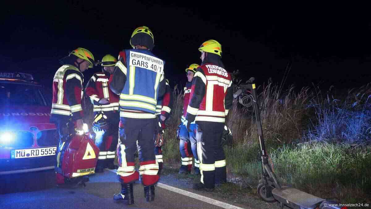 Rätselhafter E-Scooter-Unfall auf Staatsstraße – Fahrer muss in Klinik