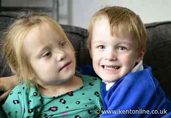 ‘She should be getting ready too’: Twin starts school as sister, 4, forced to stay home