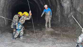 Two people rescued from Nepal tunnel over a week after horror floods as 'voices heard'