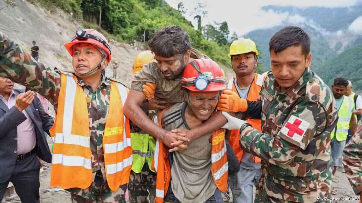 Zwei Arbeiter nach neun Tagen aus Tunnel in Nepal gerettet