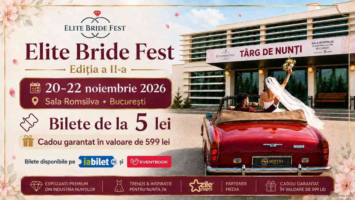 Elite Bride Fest – Ediția a II-a, între 20 și 22 noiembrie 2026, la Sala Romsilva din București