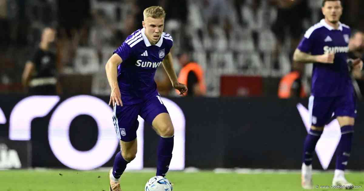 Anderlecht-nieuwkomer is eerlijk na invalbeurt bij Anderlecht: "Vandaag was ik er nog ver van verwijderd"