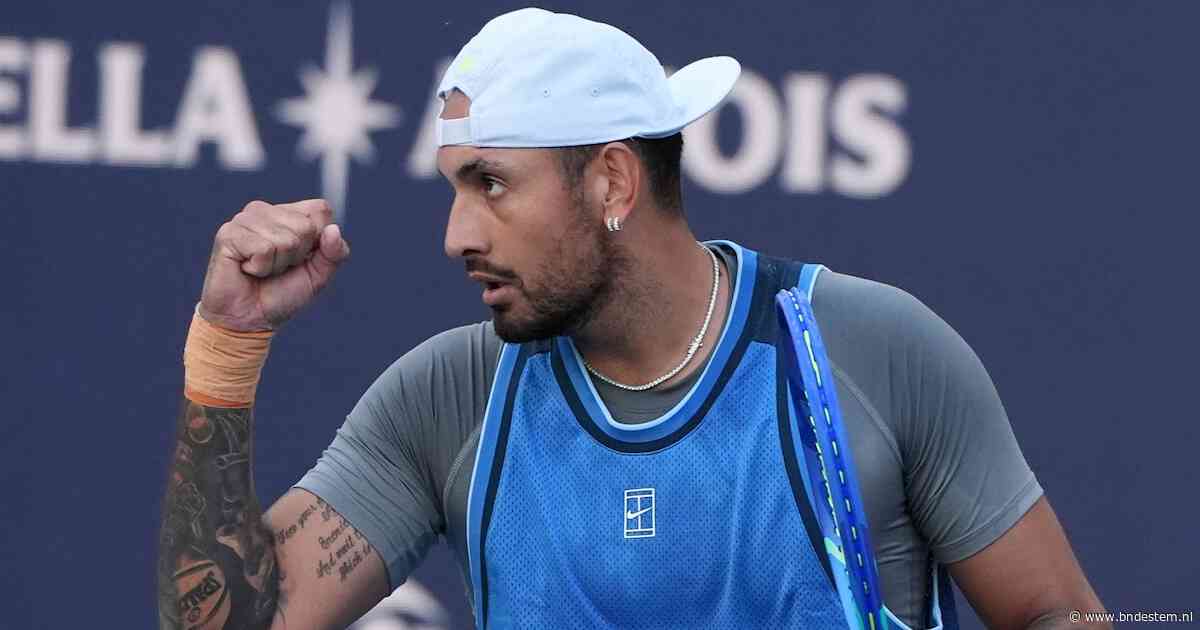 Nick Kyrgios mag weer tennissen na verkorte schorsing voor cocaïnegebruik