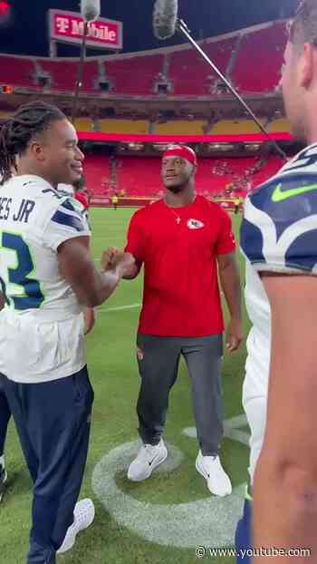 A few familiar faces after the game