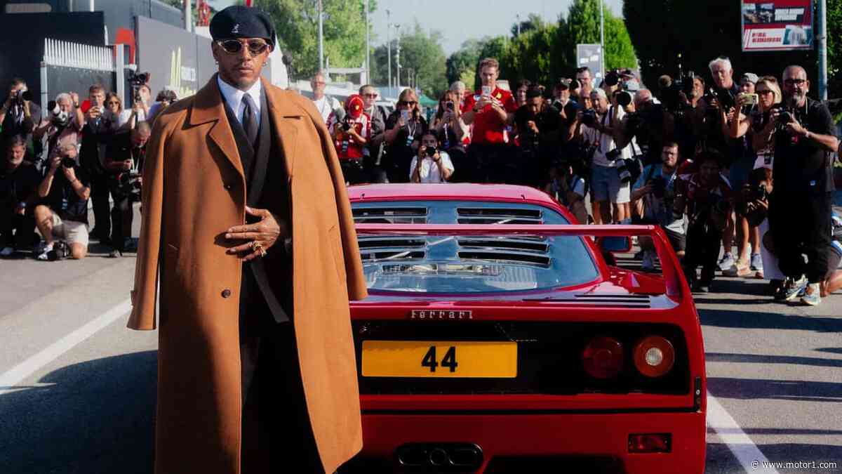 Was It Fate? Hamilton Drove His Ferrari F40 To Monza With 44 Stamped On The Engine
