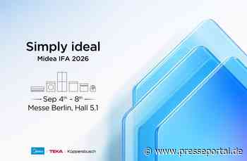 Midea erweckt Simply ideal auf der IFA 2026 zum Leben