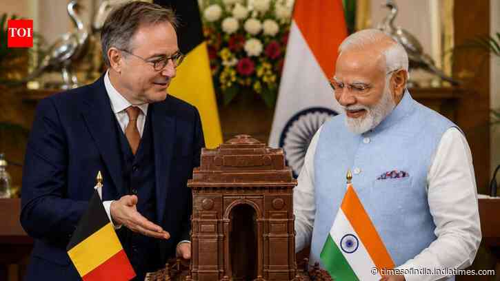 Belgian PM’s India Gate gift for PM Modi melts away on the journey, but the sweet message remains