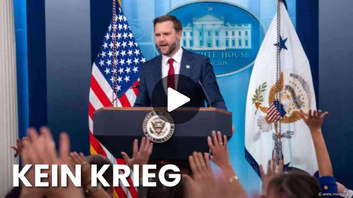 Vance im Weißen Haus: Iran-Konflikt sei „kein Krieg“