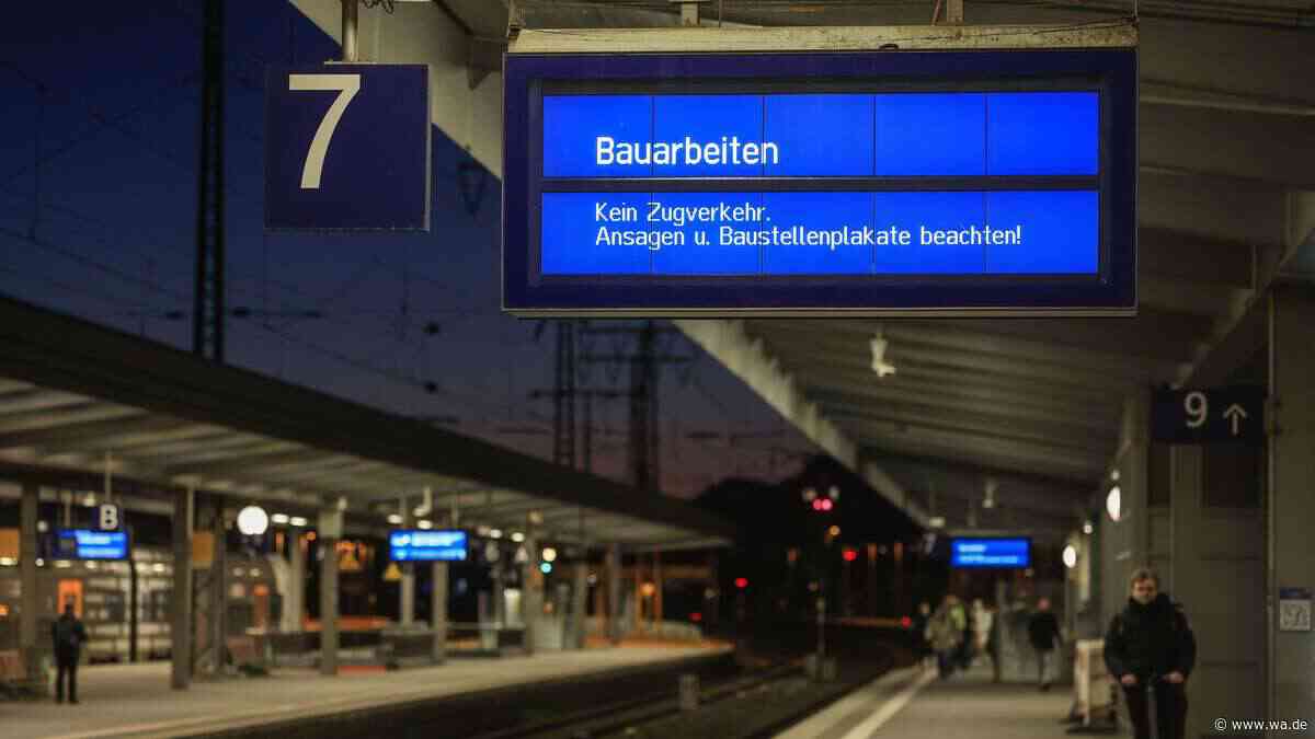 Pendler erwischt es in zentralem Ballungsraum: Zugverkehr über Monate eingeschränkt