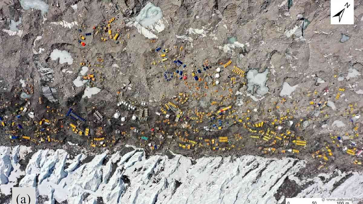 They're taking the p***! Climbers are melting Everest's glacier with their urine, study warns