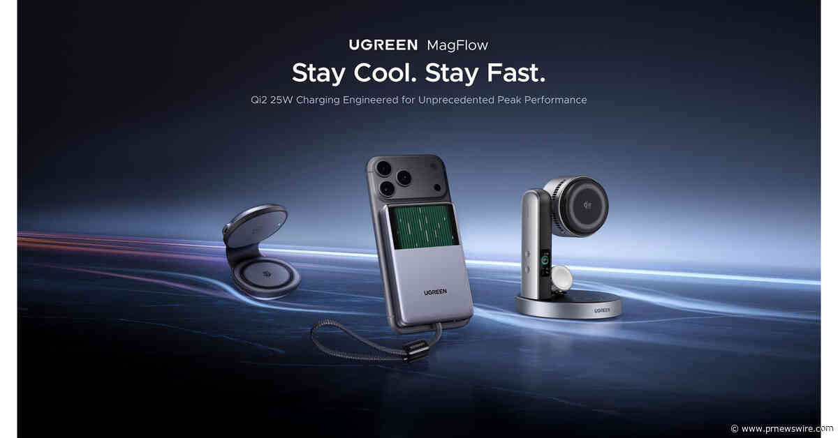 UGREEN Unveils New MagFlow Lineup, Featuring the World's First Liquid-Cooled Qi2 25W Magnetic Power Bank