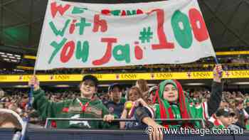 NRL LIVE updates: Rabbitohs lead Roosters in Jai Arrow’s 100th game for Souths