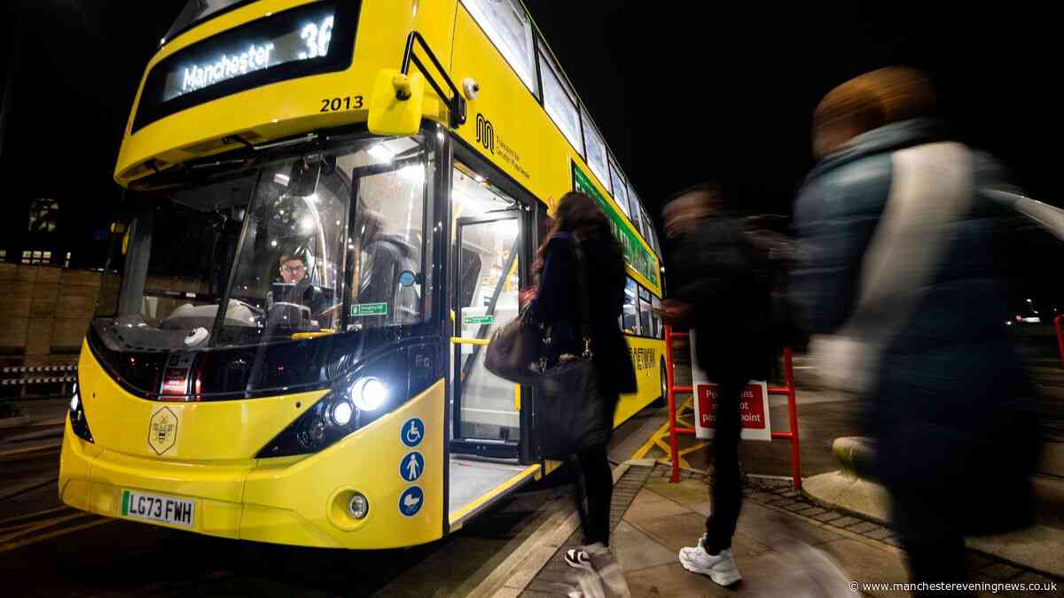Bee Network night buses rolled out across Greater Manchester - full list of every new route