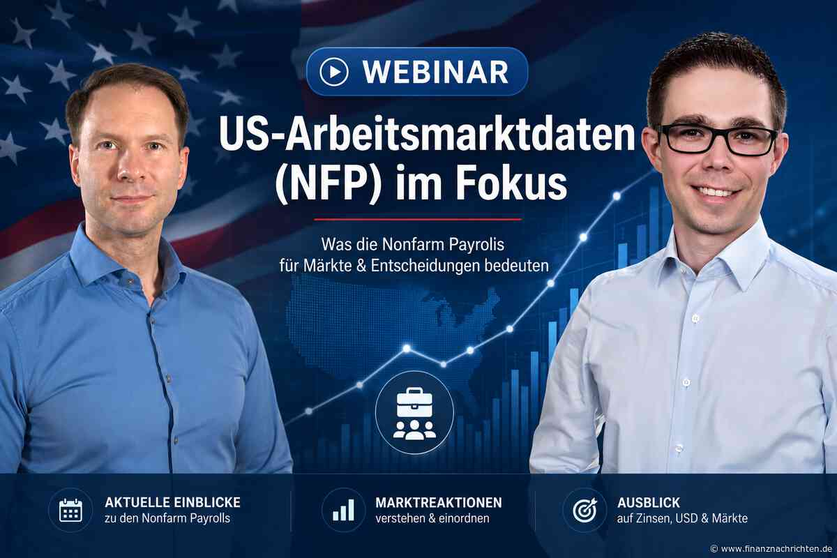 US-Arbeitsmarktdaten (NFP) im Fokus. Live-Analyse und Trade-Ideen heute um 14:15 Uhr