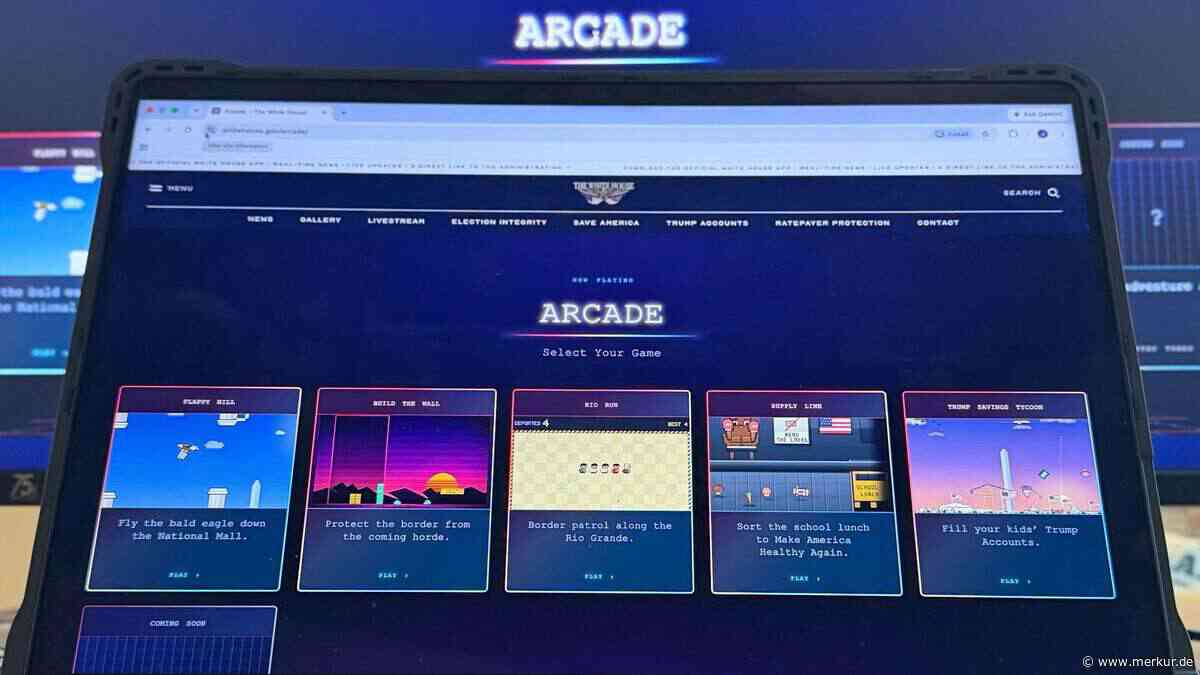 Trump macht Politik zum Videospiel: MAGA-Arcade löst heftige Kritik aus