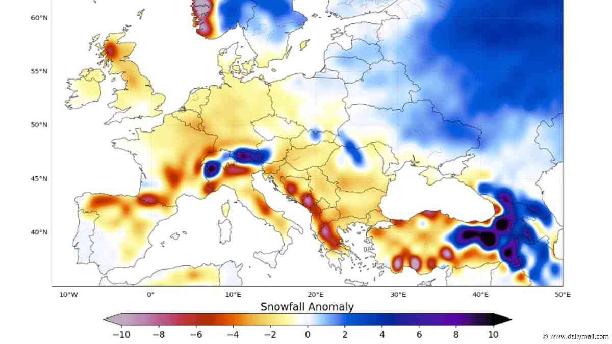 Super El Niño could scupper your plans for a winter ski holiday: Forecasters predict less snowfall than normal over Europe
