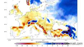 Super El Niño could scupper your plans for a winter ski holiday: Forecasters predict less snowfall than normal over Europe