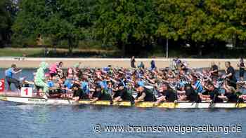So feiert Wolfsburg den größten Drachenboot-Cup mit 57 Teams auf dem Allersee