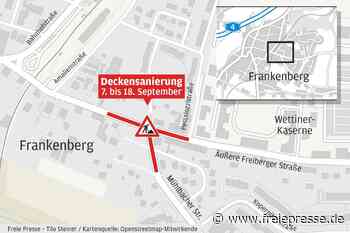 Neue Baustelle in Frankenberg: Ab Montag Sperrung der S 203
