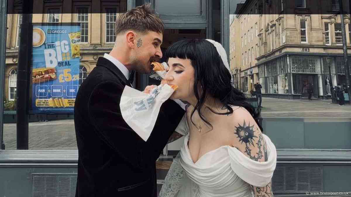 'Starving' bride and groom sneak from wedding for secret Greggs