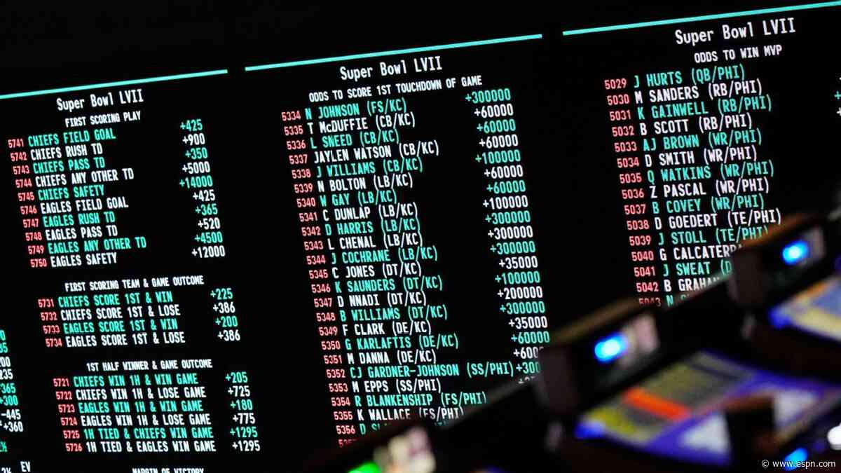 NFL betting expected to slow at U.S. sportsbooks