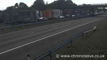 A1(M) crash LIVE: Air ambulance lands in County Durham with road to be shut for 5 hours