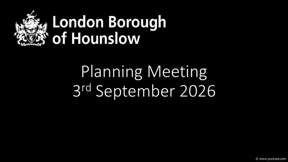 Planning Meeting 3rd September 2026