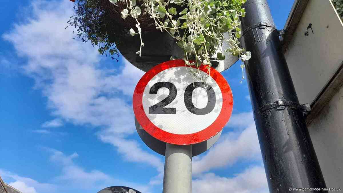 Drivers still speeding in Cambridgeshire 20mph zones as overall speeds drop