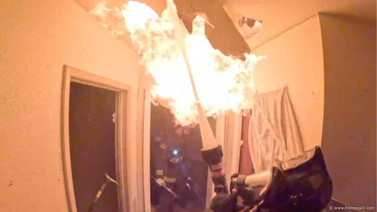 Photo of the Week: First due to Calif. attic fire