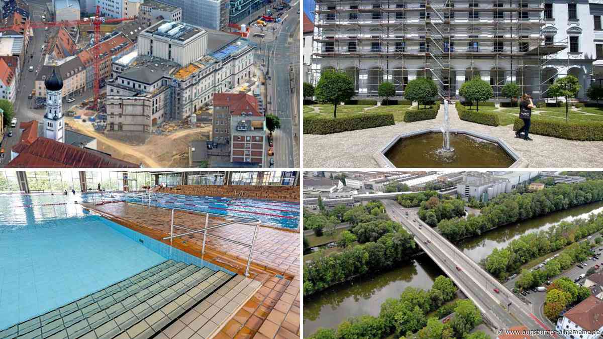Stinkende Schulen, bröckelnde Bäder, unsichere Brücken: Das sind Augsburgs größte Baustellen