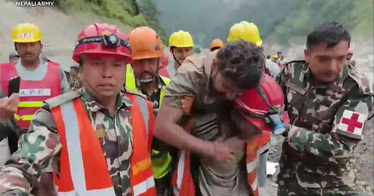 2 hydropower workers pulled alive from tunnel in Nepal