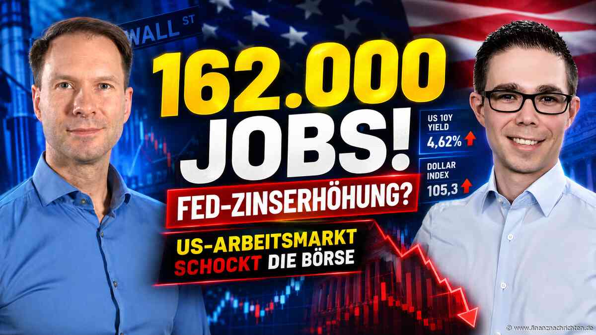 US-Arbeitsmarkt schockt die Börse: 162.000 Jobs - kommt jetzt die Fed-Zinserhöhung?