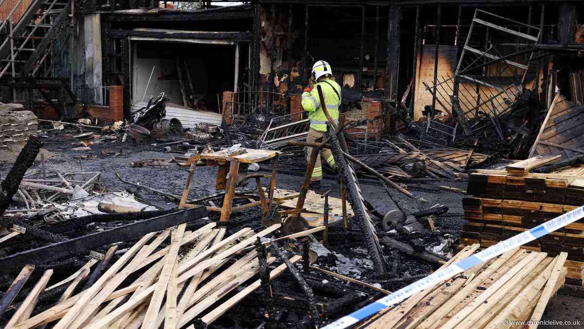 Jarrow timber yard owner 'devastated' after fire rips through business as investigation launched