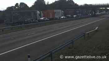 LIVE: Man dies following A1(M) collision involving three cars