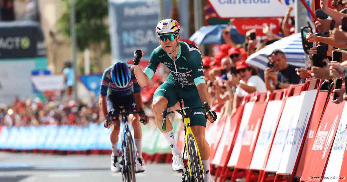 Eindelijk raak voor Wout van Aert in de Vuelta: Belg maakt favorietenrol waar in heuvelachtige rit