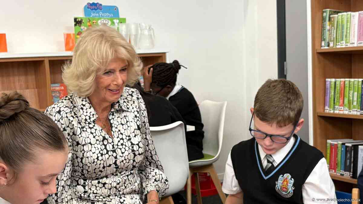 Queen Camilla visits County Road as she makes confession to children