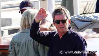 Liam and Noel Gallagher prove that they're still getting on following bitter feud as they board water taxi in Venice ahead of announcing second tour