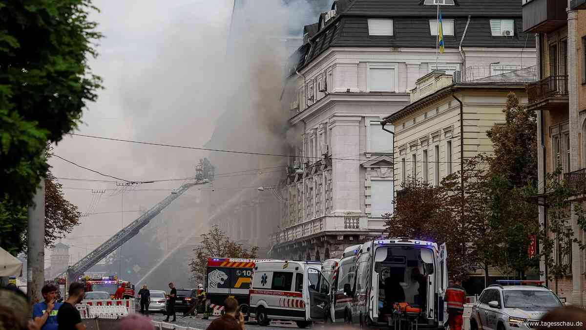 Russische Drohne trifft Geheimdienstzentrale in Kiew