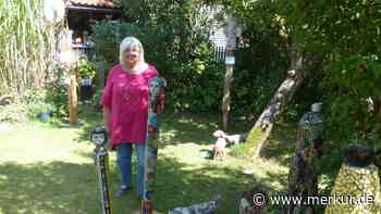 Aus grauen Baumarkt-Röhren werden Mosaik-Kunstwerke