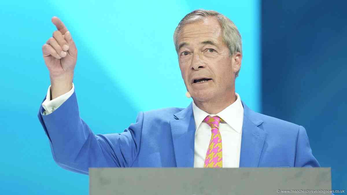 Chaos as protesters halt Nigel Farage speech at Reform party conference in Birmingham