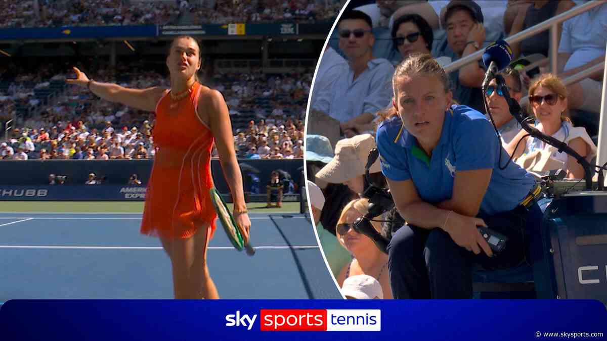 Sabalenka halts US Open match over 'strong' smell of cannabis